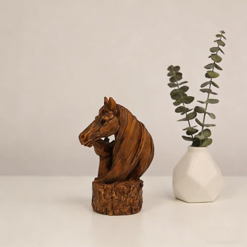MeritMode Mare and Foal Horse Figurine - Rustic Equestrian Decor