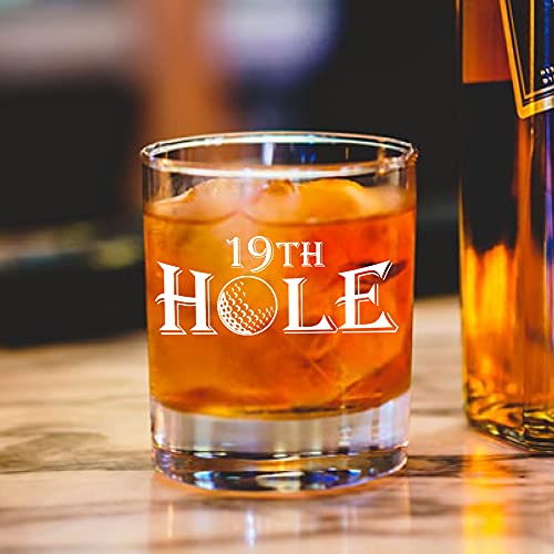 Funny 19th Hole Golf Whiskey Glass - Unique Gift for Golfers