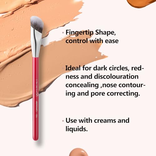 ALBEAUT Angled Concealer Brush Set - 2 Piece Red Limited Edition