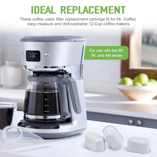 Mr. Coffee Water Filter Replacement Cartridges - 6 Pcs Charcoal Filters