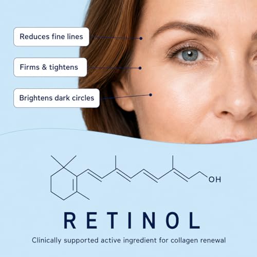 Under Eye Patches for Dark Circles: 30 Pairs Enaskin Naturals Retinol Collagen Eye Gels Mask - Reduce Wrinkles Puffy & Bags - Skin Treatment Pads - Anti Aging Moisturizer For Women (Blue)