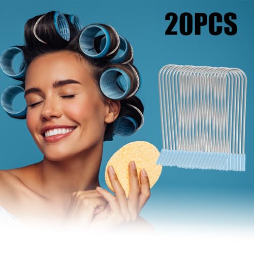 20-Pack Stainless Steel Hot Curler Clips Replacement Kit for 0.75 Inch Rollers - Durable & Reusable