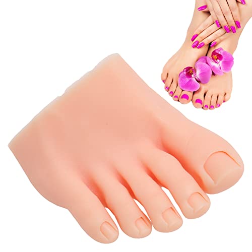 Dioche Silicone Half Foot Model for Nail Art Training and Pedicure