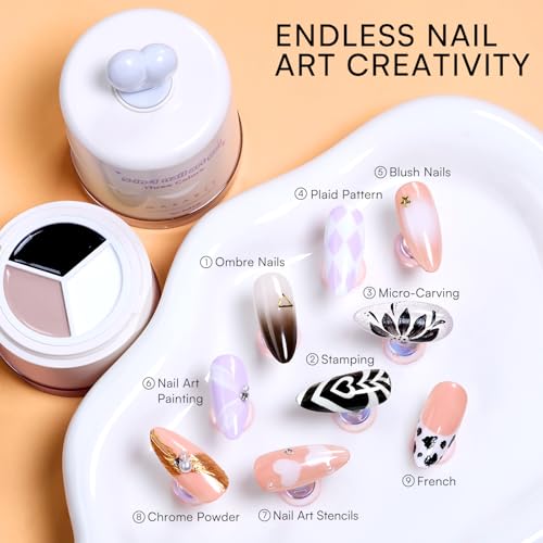 Makartt ColorPot 5-in-1 Nail Art Gel Kit Boba Cream for DIY Manicures