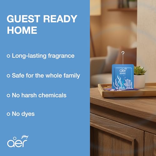 Godrej aer Power Pocket Air Freshener - Sea Breeze, Pack of 6