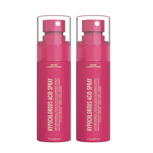 Base Laboratories Hypochlorous Acid Spray for Face & Skin - Travel 2-Pack