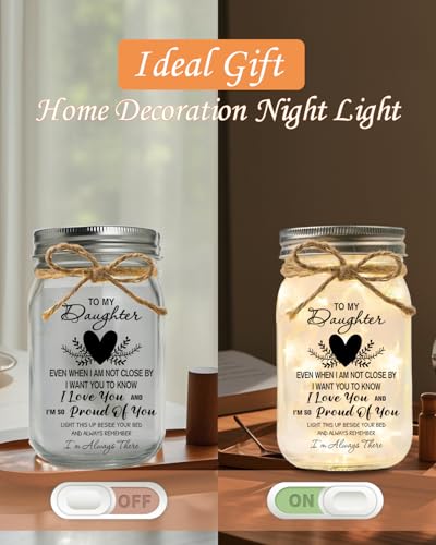 Starlight Mason Jar Night Light for Daughter | Heartfelt Gift
