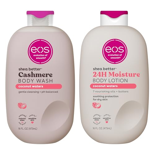 Eos Coconut Waters Body Lotion & Body Wash Bundle - 24-Hour Hydrating Skincare