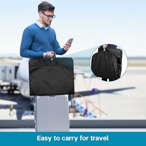 54" Gusseted Garment Bag for Travel - Hanging Clothes Storage