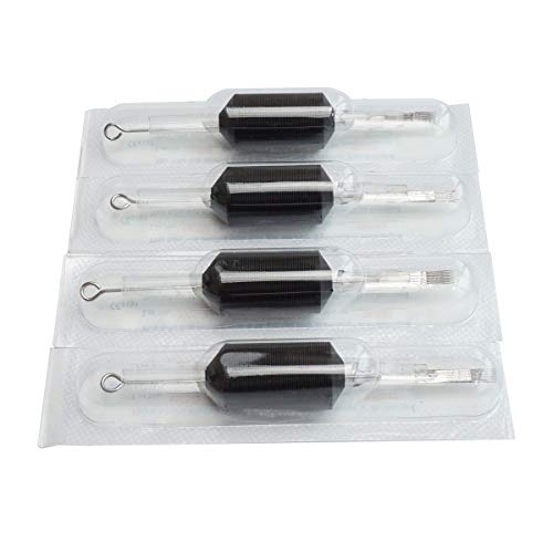 Needlehouse 1207M1 Disposable Tattoo Needles and 1-Inch Grip Combo, 20-Pack
