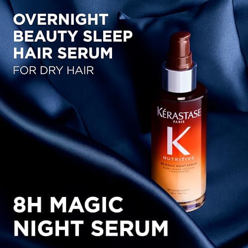 Kerastase Nutritive 8H Magic Night Serum - Overnight Treatment for Dry Hair, Enhances Shine & Nourishes with Plant-Based Proteins