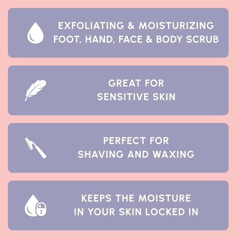 Brooklyn Botany Brown Sugar Body Scrub - Moisturizing and Exfoliating Body, Face, Hand, Foot Scrub - Fights Acne, Fine Lines & Wrinkles, Great Gifts For Women & Men - 10 oz