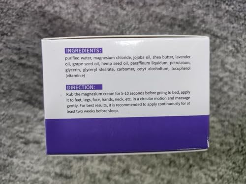 Chialing Dead Sea Magnesium Lotion with Lavender, 4 oz Moisturizing Cream