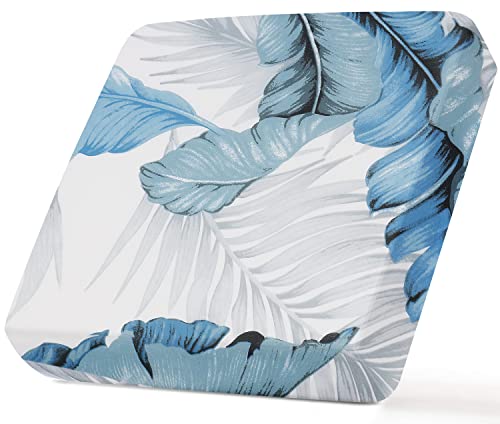 Stretch Printed Sofa Cushion Covers - Leaf Pattern, Small Size