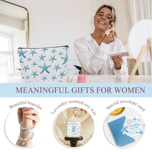 Starfish Ocean Gift Set for Women - 6-Piece Beach Themed Birthday Gift Box