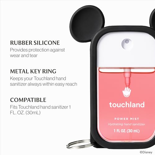 Disney Mickey Mouse Touchland Hand Sanitizer Case with Keyring