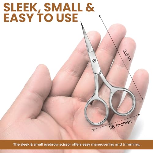 Utopia Care Stainless Steel Eyebrow Scissors for Men & Women