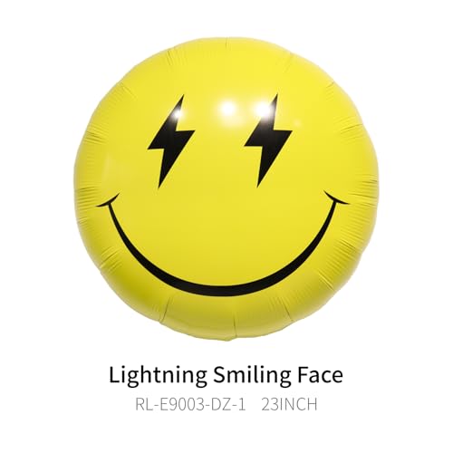 Yellow Smile Face Balloons Arch Garland Kit for Boys' 1st Birthday