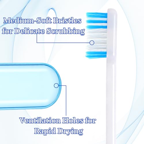 Travel Toothbrush Set of 5 - Portable Folding Toothbrushes