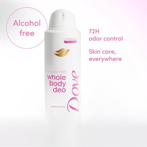 Dove Gardenia Breeze Alcohol-Free Whole Body Deodorant Spray, 4 oz