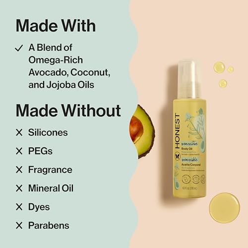 The Honest Company Hypoallergenic Body Oil - 4 fl oz