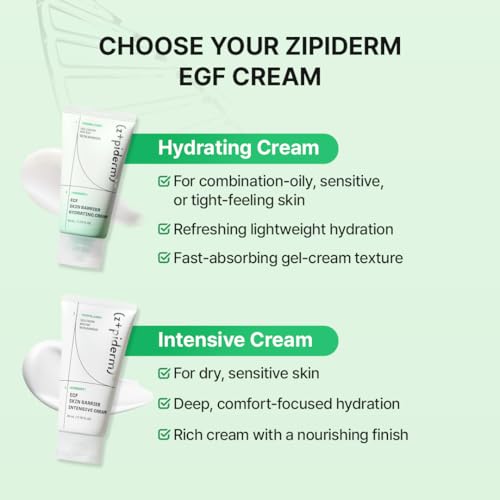 Hydrating Skin Barrier Cream with Bio-EGF & Ceramides - Oil-Free Moisturizer 2.7 fl oz