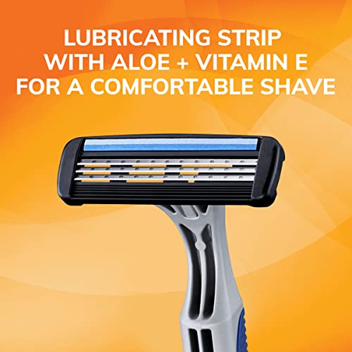 BIC Sensitive 3 Disposable Razors for Men, 12 Count Value Pack