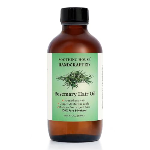 Natural Rosemary Hair & Scalp Oil - Nourishes, Strengthens & Moisturizes - 4oz - All Hair Types