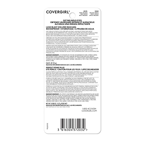 COVERGIRL Lash Blast Volume Waterproof Mascara & Perfect Point Eyeliner Set