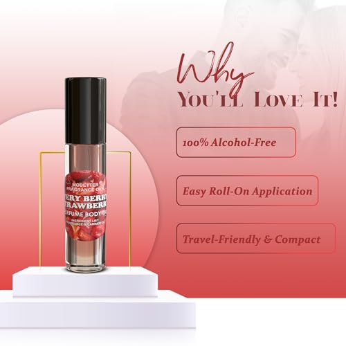 MOBETTER FRAGRANCE OILS Very Berry Strawberry Perfume Body Oil - Long-Lasting Scent