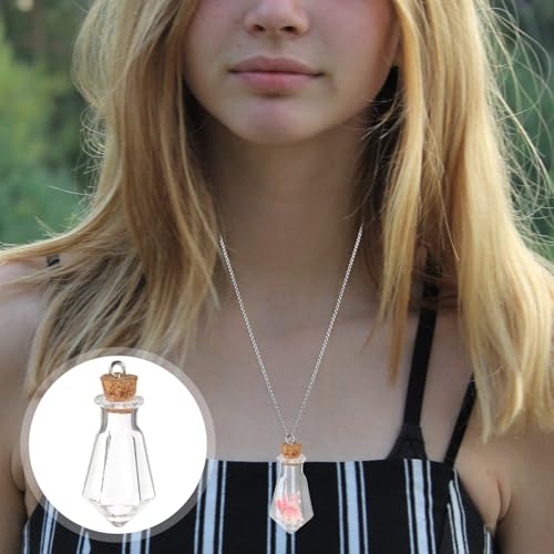 BESPORTBLE Mini Glass Bottles with Cork for DIY Jewelry - 10PCS
