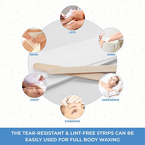 ForPro 100ct Non-Woven Epilating Strips for Hair Removal, 3"x9"