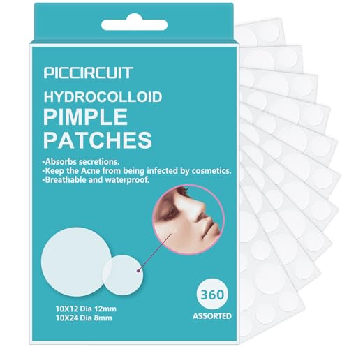 Invisible Hydrocolloid Pimple Patches for Acne Treatment - 360 Count
