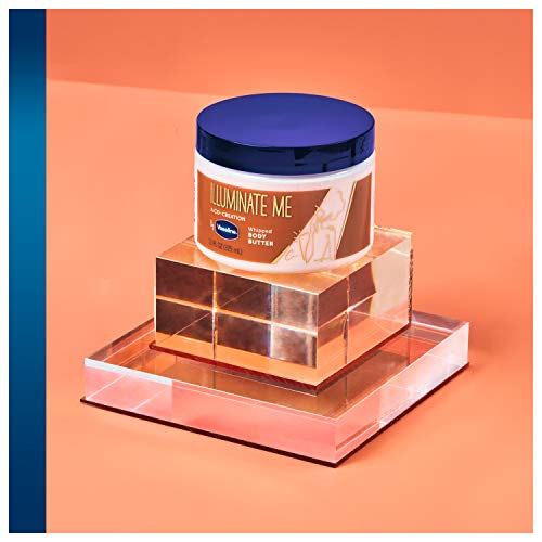 Vaseline Illuminate Me Whipped Body Butter for Melanin Rich Skin - 11 oz