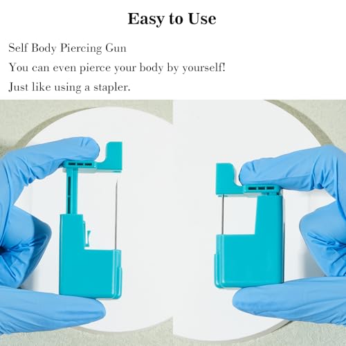 58pcs Body Piercing Kit - 14G 16G 20G Professional Piercing Tool Set