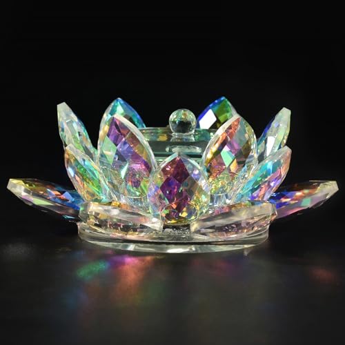 KADS Crystal Lotus Dappen Dish with Lid – Nail Art Dish, Flower Shape