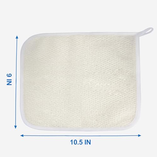GigaGround Exfoliating Washcloths - 3 Pack Dual-Sided Scrubber