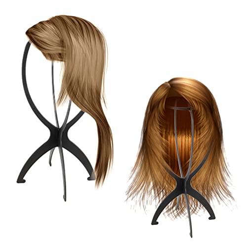 JEUIHAU 15-Pack 14.2-Inch Collapsible Wig Stand for Drying & Display