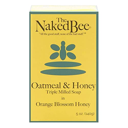 The Naked Bee Orange Blossom Honey Bar Soap - Gentle Exfoliating 5 oz