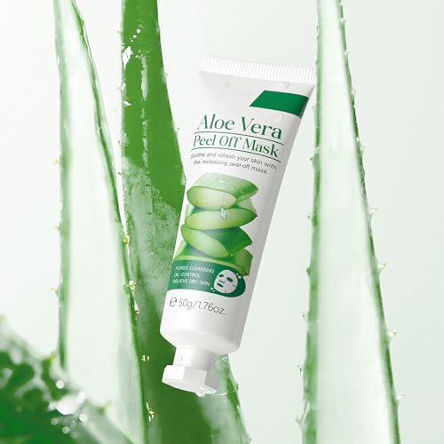 Aloe Vera Charcoal Peel Off Cleansing Mask - Hydrating & Soothing