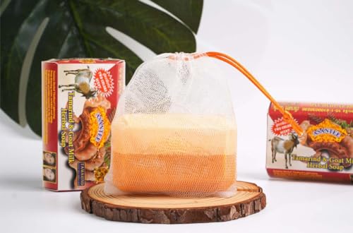 ASANTEE Tamarind & Goat Milk Herbal Soap Bar 125g, 4.38oz Pack of 1