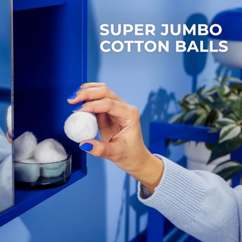 Q-tips Cotton Swabs (300 Count) & Jumbo Cotton Balls (100 Count) - 100% Cotton for Beauty & First Aid