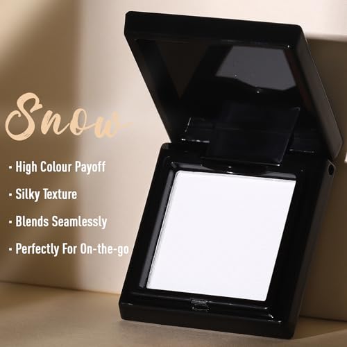 UCANBE White Single Eyeshadow Palette - 22 Highly Pigmented Shades