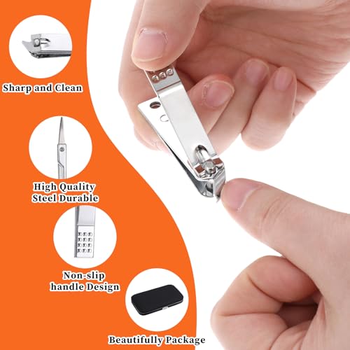 Professional Manicure & Pedicure Set with Travel Case - 8-in-1 Stainless Steel Grooming Kit for Men & Women