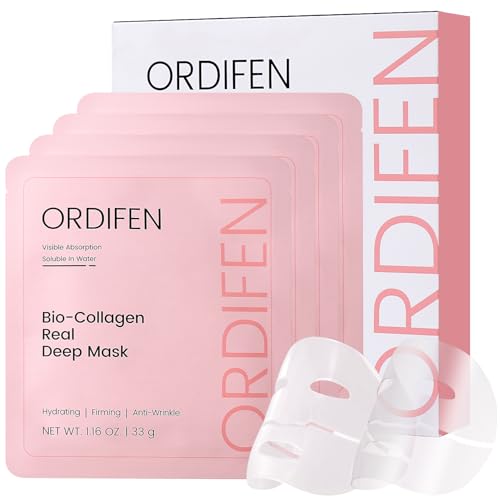 ORDIFEN Deep Collagen Hydrating Night Mask for Glowing Skin - Peel-Off Facial Treatment
