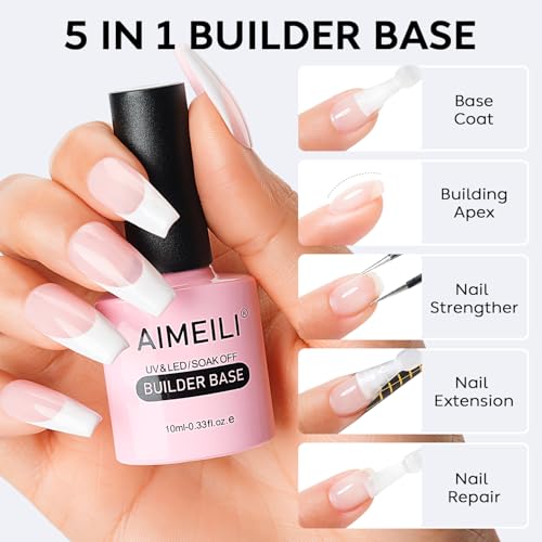 AIMEILI HEMA-Free Builder Nail Gel for Extensions & Strengthening