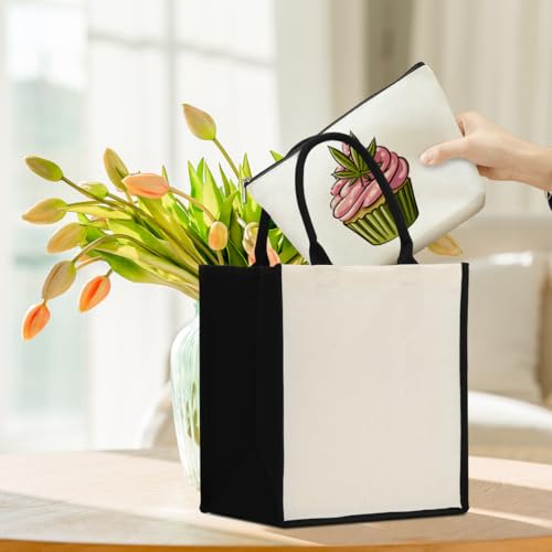 5-Piece Cute Pink Weed Accessories Makeup Bag Set - Cake Weed 657