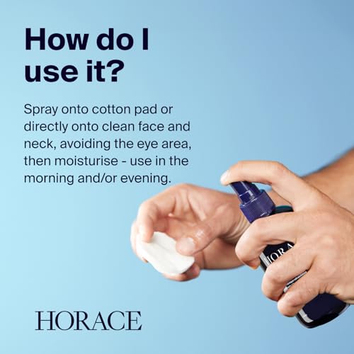 HORACE Men’s Toner Spray with Prebiotics – Refreshing Facial Tonic, 6.7 fl oz