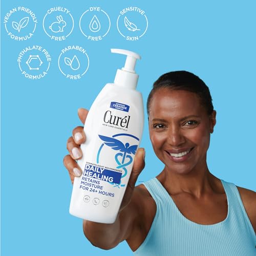 Curel Daily Healing Body Lotion for Dry Skin, 20 Oz - Hydrating & Non-Greasy