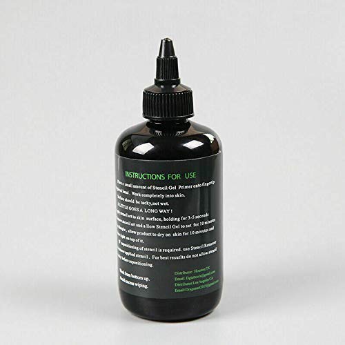 Illusionist Tattoo Stencil Gel Solution - 4 Oz for Dark, Clean Transfers